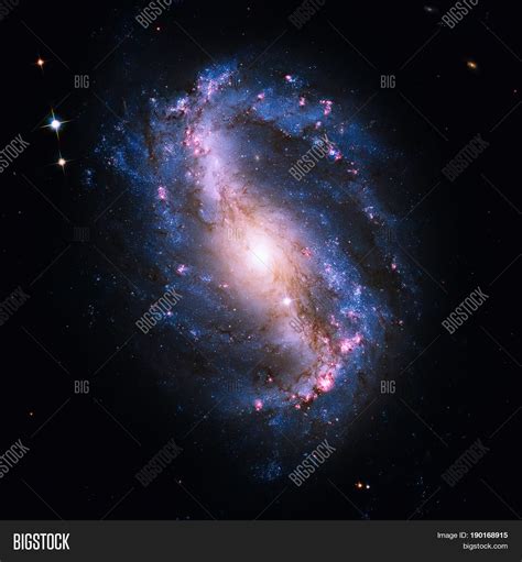 Ngc 6217 Spiral Galaxy Image And Photo Free Trial Bigstock