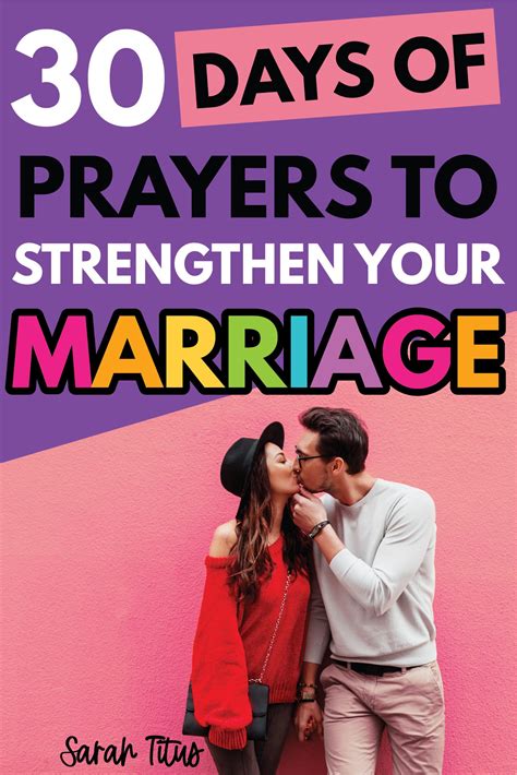 30 days of prayer to strengthen your marriage – Artofit