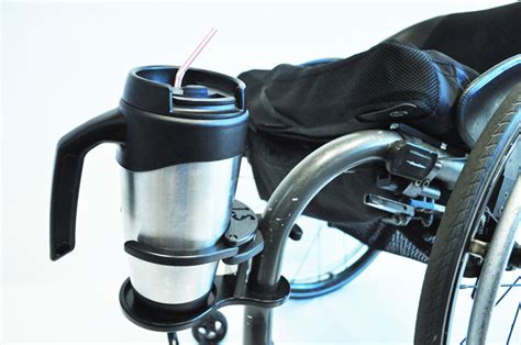Tool Free Adjustable Drink Holder For Wheelchairs Living Spinal