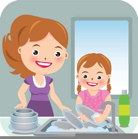 Kids Washing Dishes Clipart Free Images At Vector Clip