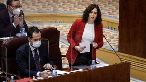 De la asamblea de madrid, 1. Ayuso llama "sinvergüenzas" a los diputados de Podemos ...