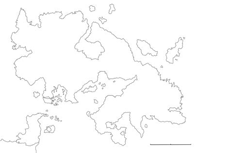 A Fantastical Blank Map Of Some Fantasy World In Some Random Guys