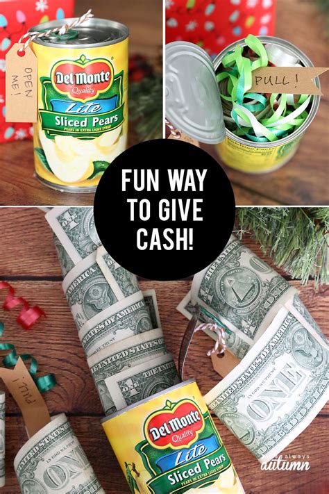 Funny Christmas Money T Cash In A Can Gag Ts Christmas Money