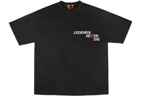 Camiseta Vlone X Juice Wrld Legends Never Die Preta
