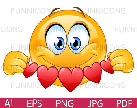 Heart Banner Heart Garland Valentines Day Clipart Emoji Art Paper