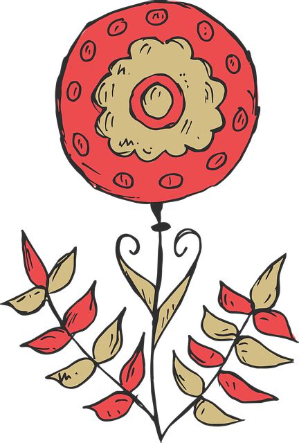 Kukka Kasvi Käsin Piirretty Ilmainen Vektorigrafiikka Pixabayssa