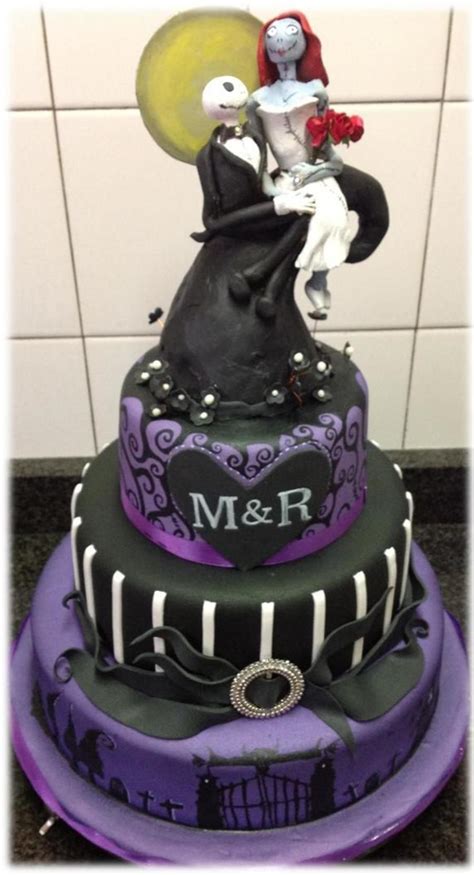 This Was A Wedding Cake For A Couple Who Wanted A Nightmare Before