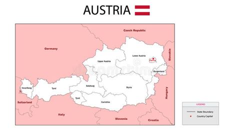 Carta Austriaca Mappa Politica Dell Austria Cartina Austriaca Con I Paesi Confinanti Nomi E