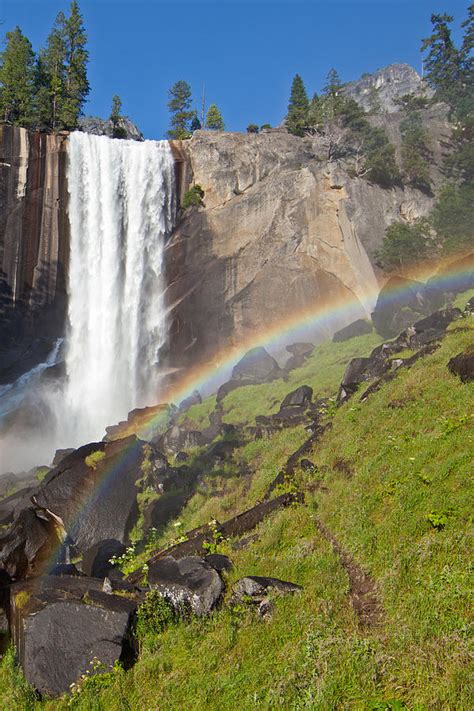 Rainbow At Vernal Falls Yosemite National Park Photograph