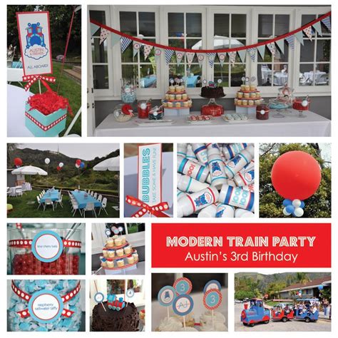 Just unpack the kit and save your precious time for party guests. Choo, Choo! - A Train Theme Birthday Party {guest feature ...
