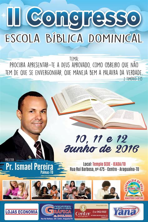 Escola Bíblica Dominical Ii Congresso Da Escola BÍblica Dominical Na