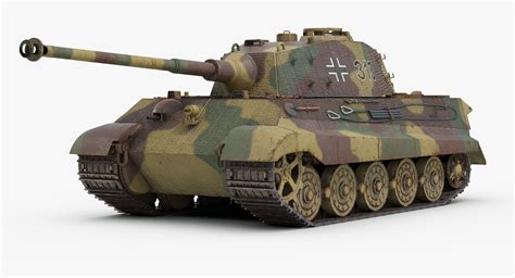 Awesome Tiger Tank 3d Model Free Download River Mockup