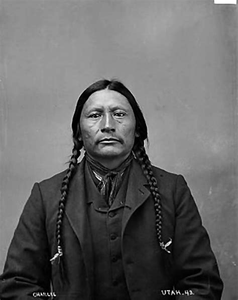 portrait front of charlie in partial native dress 1880 ute native american regalia native