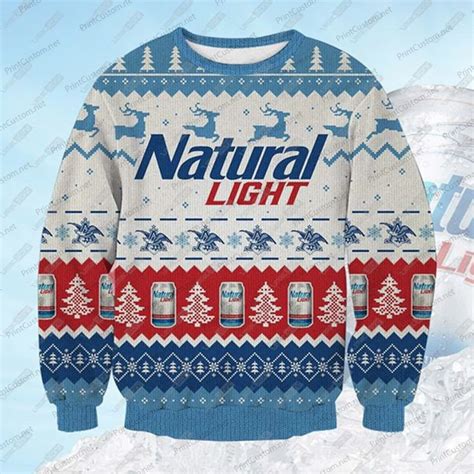 Natural Light Beer Full Printing Ugly Christmas Sweater