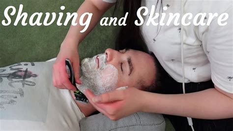 [asmr pampering] shaving and skincare treatment for men youtube