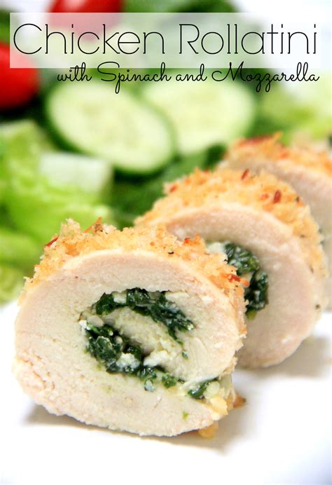 Chicken Rollatini with Spinach and Mozzarella - Food ...