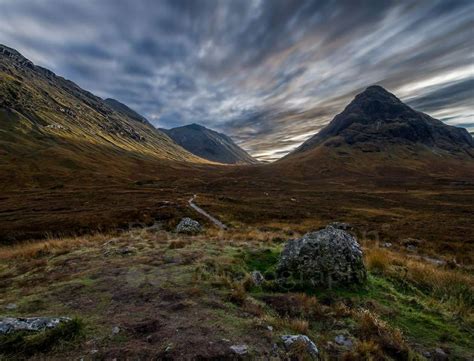 Glencoe The Path To Glen Etive In Highlands Scotland Schottland