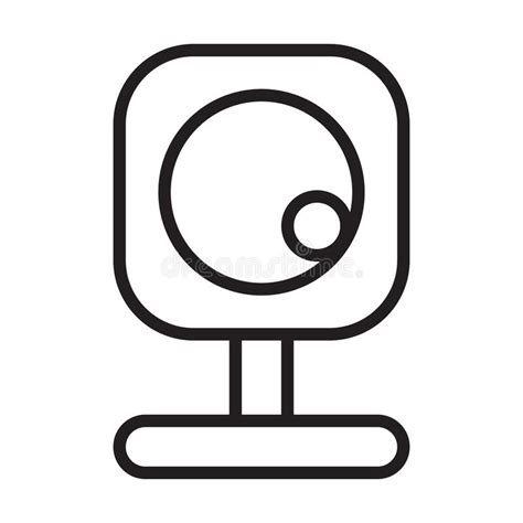 Eps10 Black Solid Vector Of A Web Cam Icon Stock Vector Illustration