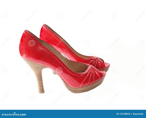 Red High Heels Stock Image Image Of Women High Shoes 13740823