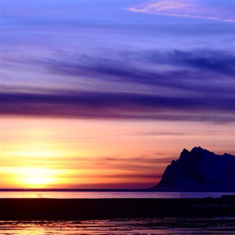 Icelandic Sunset Landscape Photography Natural
