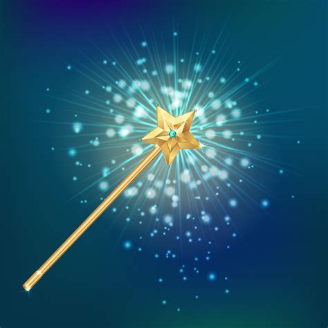 Magic Wand Realistic Background 480562 Vector Art At Vecteezy