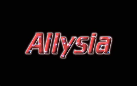Allysia Logotipo Ferramenta De Design De Nome Gr Tis A Partir De Texto Flamejante