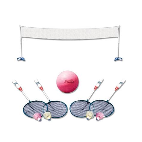 Poolmaster Across Pool Volleyball And Badminton Net Swimming Pool Game Combo