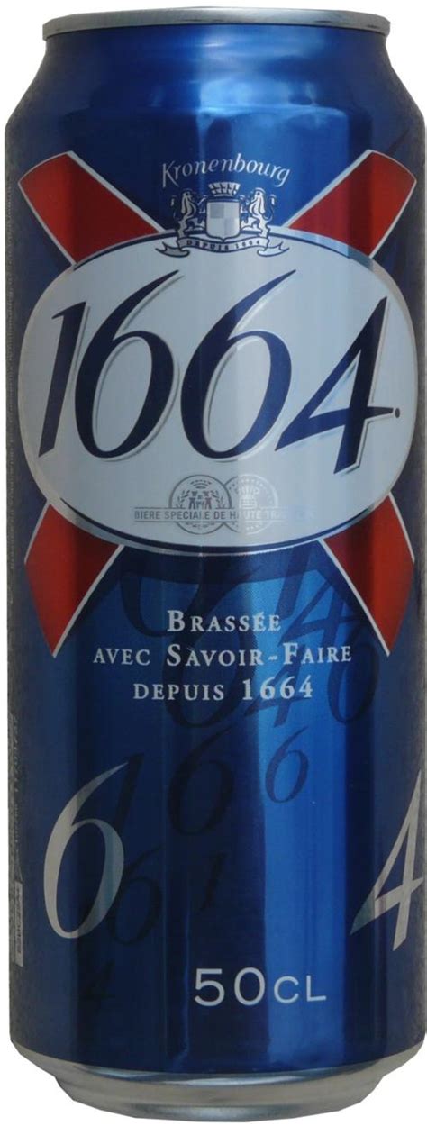 1664 De Kronenbourg Beer 500ml Switzerland