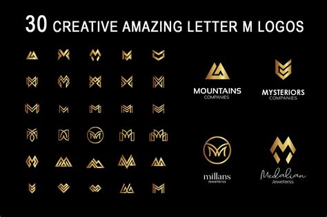 30 Creative Letter M Logos Branding And Logo Templates Creative Market