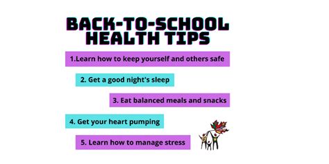 Mfhts Back To School Health Tips Mfht