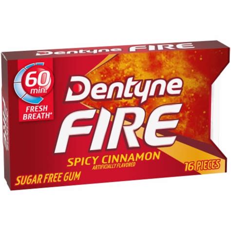 Dentyne Fire Spicy Cinnamon Sugar Free Gum 16 Ct Kroger