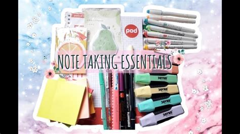 My Note Taking Essentials📝 Youtube