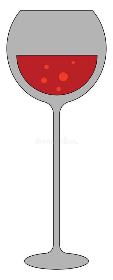 A Glass Of Red Wine Vector Or Color Illustration Stock Vector Illustration Of Liquid Holiday