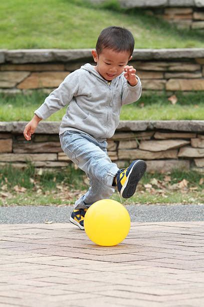 Toddler Kicking Ball Stock Photos Pictures And Royalty Free Images Istock