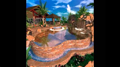 Tropical Pool Landscaping Ideas Youtube