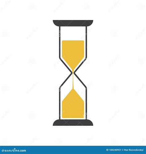 Hourglass Vector Icon On White Background Eps10 Stock Illustration