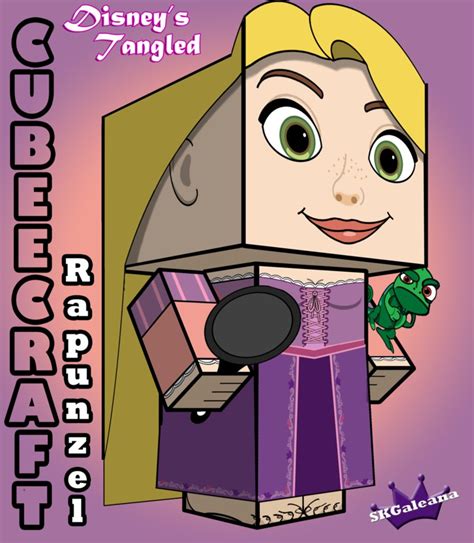 Elsa has a complete control over cold. Tangled - Princess Rapunzel Papercraft Cubee | Papercraft ...