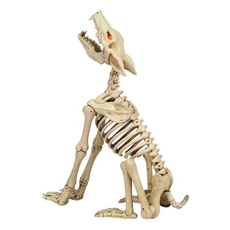 Home Accents 28 Inch Animated Howling Skeleton Wolf With Led