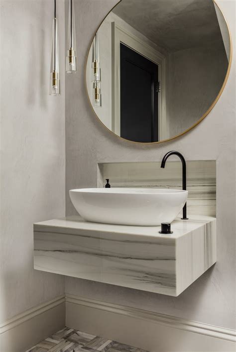 The Best Floating Marble Powder Room Vanity References