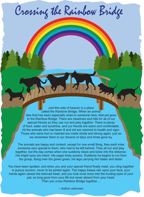 Rainbow Bridge Printable Poem