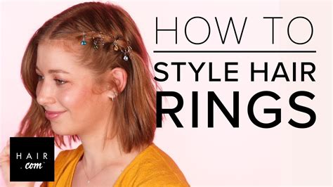 How To Accessorize Your Hair Hair Rings Youtube