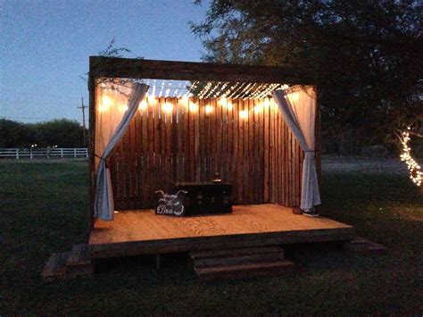 We Built This Stage For A Friends Outdoor Wedding Outdoor Stage
