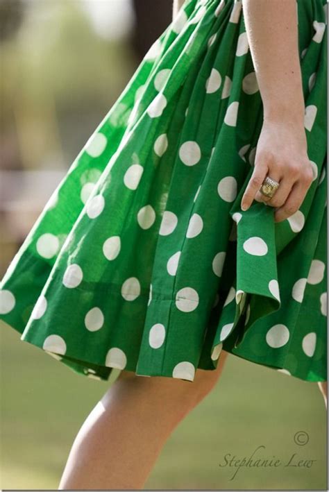 Green White Polka Dot Dress Dresses Images 2022