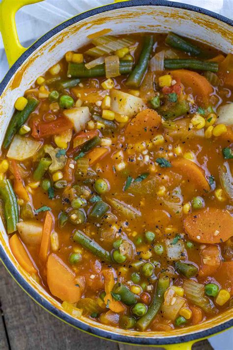 Vegetable Soup Recipe Video Dinner Then Dessert