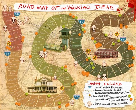 Road Map Of The Walking Dead By Til Til On Deviantart