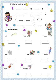 Trace the alphabet with a picture guide. English worksheets: the alphabet worksheets, page 100