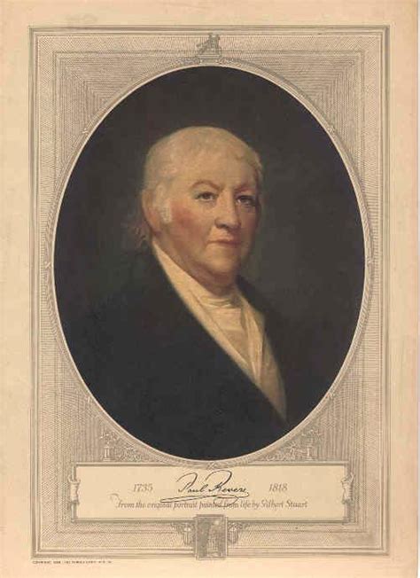Paul Revere From The Original Portrait Painted From Life By Gilbert