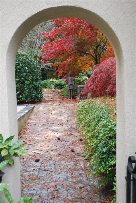 And In The Fall Garden Paths Garden And Yard Garden Arch