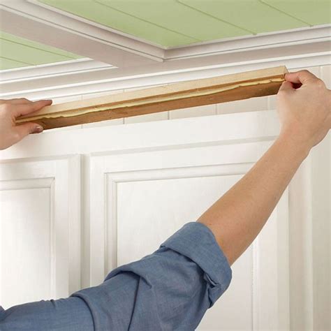 With these steps, you can take your kitchen cabinets to the next level! Install Kitchen Cabinet Crown Moulding | Kitchen cabinet ...
