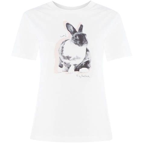Paul Smith Rabbit Detail T Shirt 90 Liked On Polyvore Featuring Tops T Shirts Women Tops